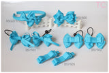 School Hair Accessories, Navy/ Royal Blue/ Light Blue/ DGJS (BS1500-BS1503)