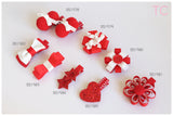 School Hair Accessories, Red (BS1578-BS1585)