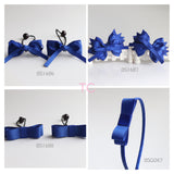 School Hair Accessories, Royal Blue/ DGJS (BS1086-BS1088)