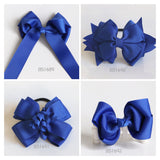 School Hair Accessories, Royal Blue/ DGJS (BS1089-BS1092)