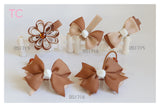 Brown School Hair Accessories, Brown (BS1713-BS1716)