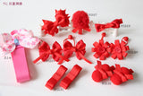 School Hair Accessories, Red (BS226-BS232)