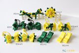 School Hair Accessories, Yellow/ Dark Green/ Good Hope (BS246-BS249)