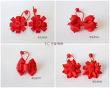 School Hair Accessories, Red (BS305-BS308)