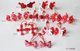 School Hair Accessories, Red (BS372-BS379)