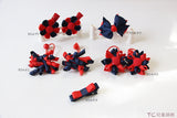 School Hair Accessories, Navy and Red (BS479-BS483)