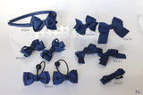 School Hair Accessories, Navy (BS678-BS683)