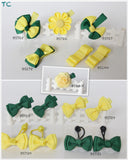 School Hair Accessories, Yellow/ Dark Green/ Good Hope (BS725-BS731)