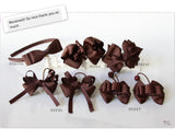 Brown School Hair Accessories, Brown (BS824-BS827)