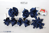 School Hair Accessories, Navy (BS86-BS89)