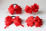 School Hair Accessories, Red (BS901-BS904)