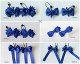 School Hair Accessories, Royal Blue/ DGJS (BS963-BS968)