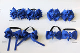 School Hair Accessories, Royal Blue/ DGJS (BS969-BS970)