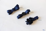 School Hair Accessories, Navy (BS979-BS981)