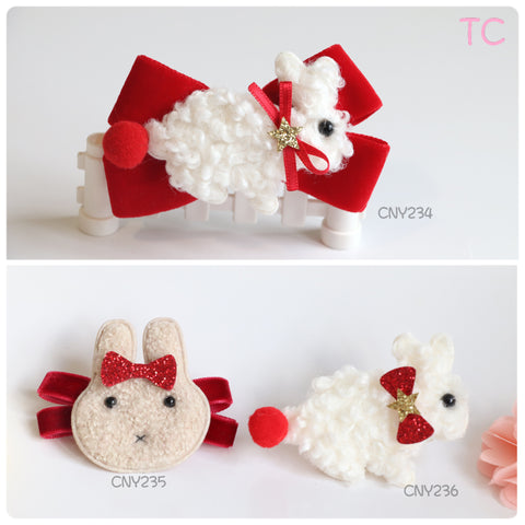 Bunny Hair Clips (CNY234-CNY236)