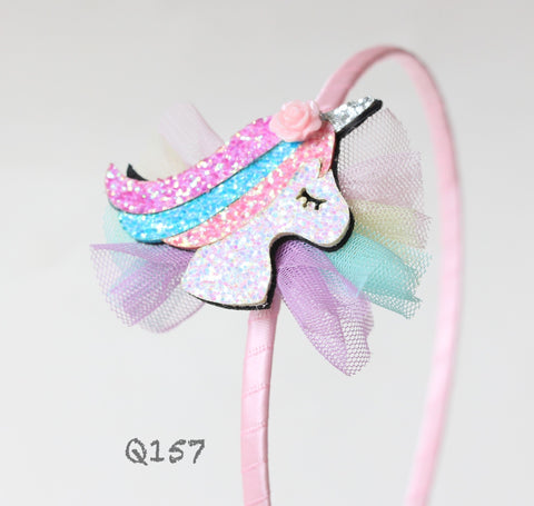 Glitter Unicorn Headband (Q157)