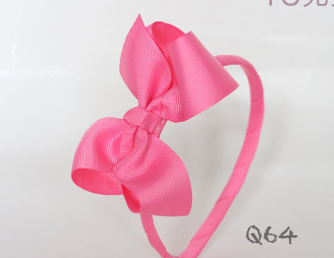 Pink Headband with Big Bow(Q64)