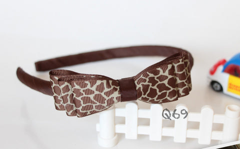 Leopard Print Bow Headband(Q69)