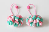 Special Hair Ties (green and pink/ purple/ pink)（T140, T132, T71)