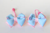 Light Blue and Pink Hair Ties（T143)