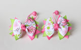 Colorful Spring Floral-print Hair Ties（T144)