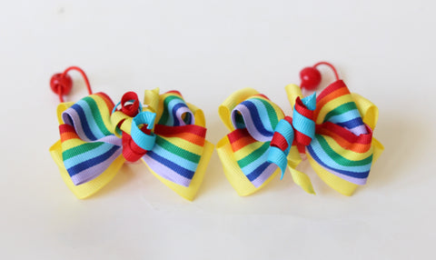 Rainbow Korker Hair Ties（T156)