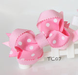 Beautiful Pink Bows Hair Clips (TC07-TC10)