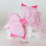 Beautiful Pink Bows Hair Clips (TC07-TC10)