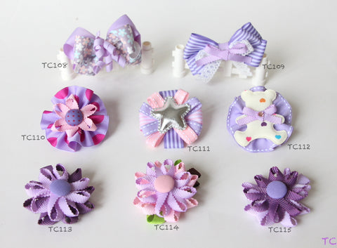 Purple Hair Clips (TC108-TC115)