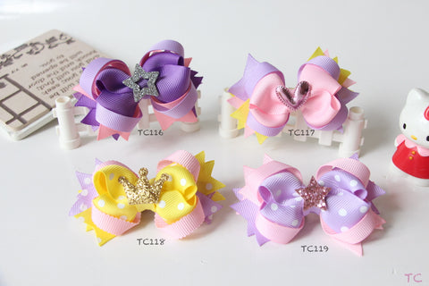 Beautiful Hair Bow Clips (TC116-TC119)