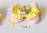 Colorful Yellow Bows Hair Clips (TC153-TC157)