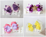 Beautiful and Colorful Bows Hair Clips (TC13-TC16)