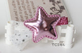 Glitter and Gingham Stars Hair Clips (TC145-TC146)