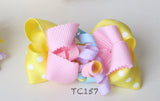 Colorful Yellow Bows Hair Clips (TC153-TC157)