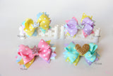 Colorful Glitter Big Bow Hair Clips (TC163-TC166)