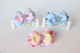 Glitter Star Elegant Big Bow Hair Clips (TC167-TC169)