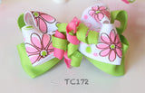 Floral Big Bow Hair Clips (TC170-TC172)