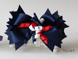 Elegant Navy Big Bow Hair Clips (TC186-TC187)