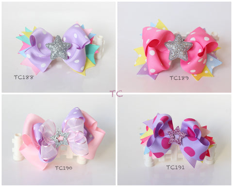 Colorful Big Bow Hair Clips (TC188-TC191)