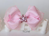 Pink Big Bow Hair Clips (TC194-TC197)