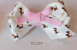 Pink Big Bow Hair Clips (TC194-TC197)