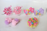 Beautiful Pink and Purple Bows Hair Clips (TC20-TC25)