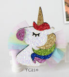 彩色闪闪独角兽小马发夹 (TC210-TC211)