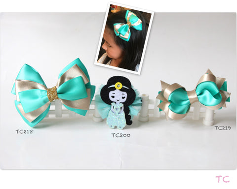 Princess Aladdin Jasmine Hair Clips (TC218-TC219)