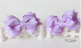 Purple Bow Twinset Hair Clips (TC228-TC231)