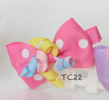 Beautiful Pink and Purple Bows Hair Clips (TC20-TC25)