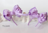 Purple Bow Twinset Hair Clips (TC228-TC231)