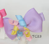 Beautiful Pink and Purple Bows Hair Clips (TC20-TC25)