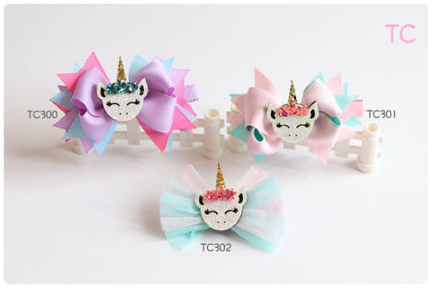 Unicorn Hair Clips (TC300-TC302)