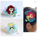 Beautiful Ariel and Elsa Hair Clips (TC320-TC321)